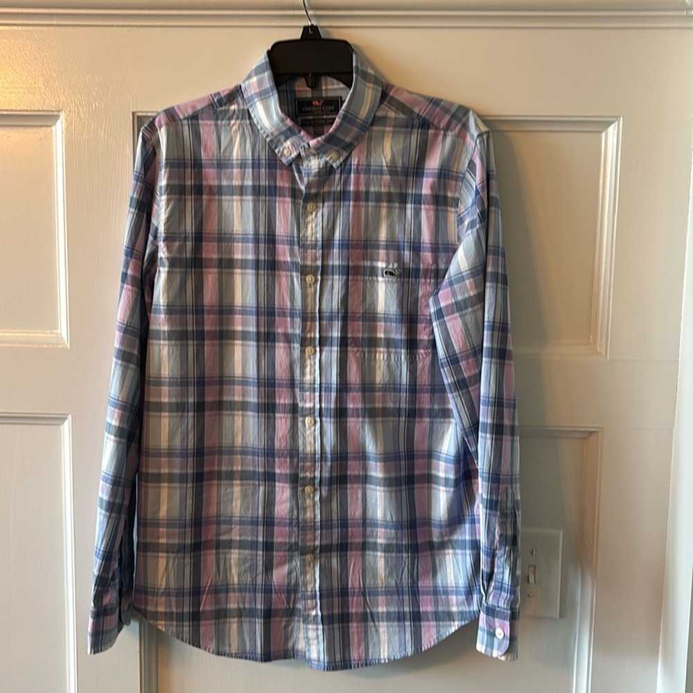 Men’s Vineyard Vines Slim Fit Tucker shirt Size Medium